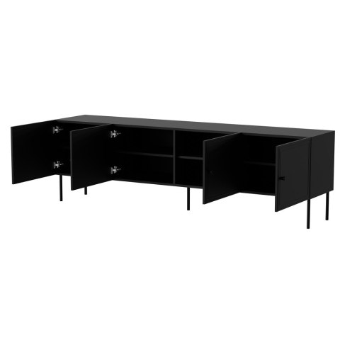 Szafka RTV 4D PALAZZO BIS 201x40x60 czarny mat Cama MEBLE Szafka RTV 4D PALAZZO BIS 201x40x60 czarny mat Cama MEBLE