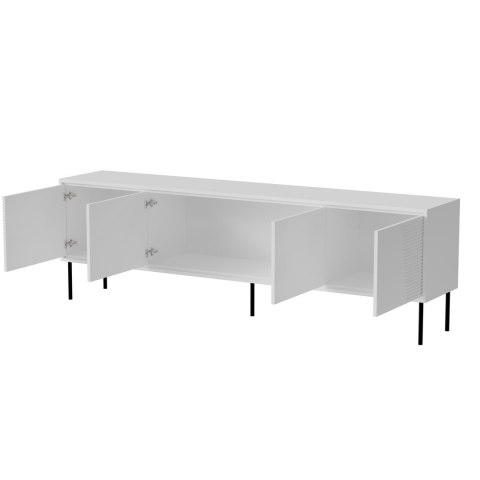 Szafka RTV ABI 4D 200x38x62 biały mat Cama MEBLE Szafka RTV ABI 4D 200x38x62 biały mat Cama MEBLE
