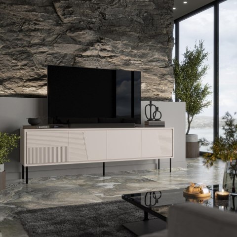 Szafka RTV ABI 4D 200x38x62 kaszmir mat Cama MEBLE Szafka RTV ABI 4D 200x38x62 kaszmir mat Cama MEBLE
