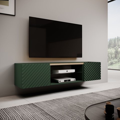 Szafka RTV EF ONDA 180,5x40xH58,39 zieleń (stojąca lub wisząca) Cama MEBLE Szafka RTV EF ONDA 180,5x40xH58,39 zieleń (stojąca lub wisząca) Cama MEBLE