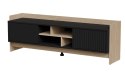 Szafka RTV PORTO 2D 150x38x50 dąb/czarny Cama MEBLE