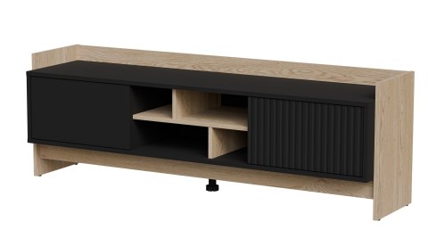 Szafka RTV PORTO 2D 150x38x50 dąb/czarny Cama MEBLE Szafka RTV PORTO 2D 150x38x50 dąb/czarny Cama MEBLE