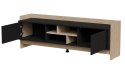 Szafka RTV PORTO 2D 150x38x50 dąb/czarny Cama MEBLE