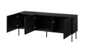 Szafka RTV SIENA 150,5x40x60 czarny mat Cama MEBLE