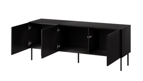 Szafka RTV SIENA 150,5x40x60 czarny mat Cama MEBLE Szafka RTV SIENA 150,5x40x60 czarny mat Cama MEBLE