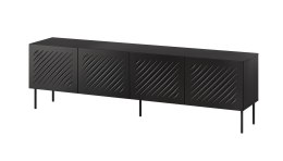 Szafka RTV SIENA 200x40x60 czarny mat Cama MEBLE