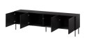 Szafka RTV SIENA 200x40x60 czarny mat Cama MEBLE