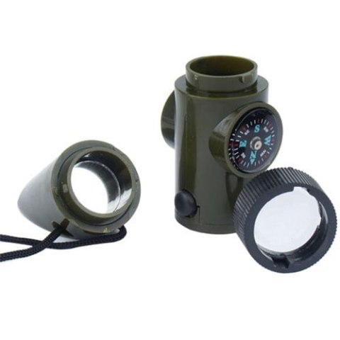 Gwizdek survivalowy Mil-Tec 6w1 - Zielony 16328401 MIL-TEC Gwizdek survivalowy Mil-Tec 6w1 - Zielony 16328401 MIL-TEC