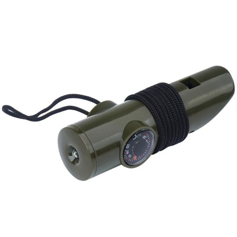 Gwizdek survivalowy Mil-Tec 6w1 - Zielony 16328401 MIL-TEC Gwizdek survivalowy Mil-Tec 6w1 - Zielony 16328401 MIL-TEC