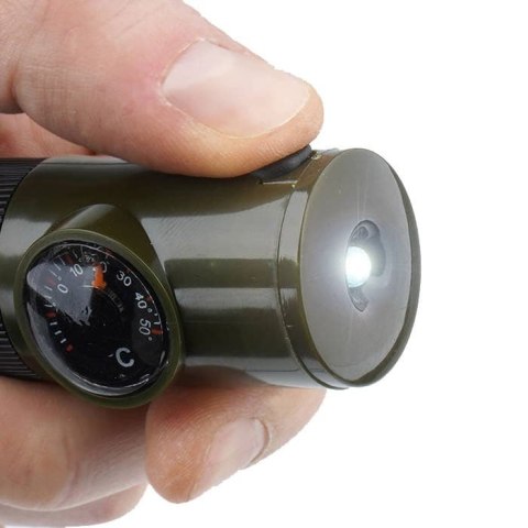 Gwizdek survivalowy Mil-Tec 6w1 - Zielony 16328401 MIL-TEC Gwizdek survivalowy Mil-Tec 6w1 - Zielony 16328401 MIL-TEC