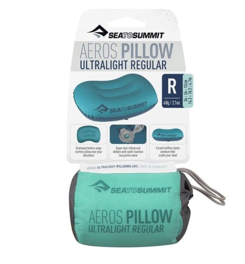 Poduszka SEA TO SUMMIT Aeros Ultralight Regular Sea Foam SEA TO SUMMIT Poduszka SEA TO SUMMIT Aeros Ultralight Regular Sea Foam SEA TO SUMMIT