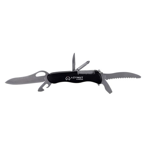 Scyzoryk AZYMUT Karkon - 9 narzędzi + kabura, 113 mm czarny (HK20018) AZYMUT Scyzoryk AZYMUT Karkon - 9 narzędzi + kabura, 113 mm czarny (HK20018) AZYMUT