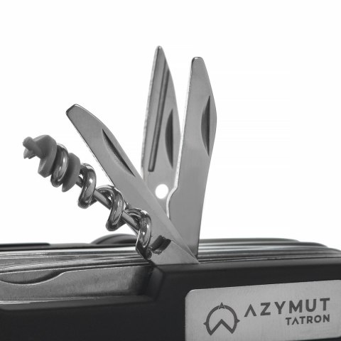 Scyzoryk AZYMUT Tatron - 25 narzędzi + kabura, 90mm czarny ( HK20017BL ) AZYMUT Scyzoryk AZYMUT Tatron - 25 narzędzi + kabura, 90mm czarny ( HK20017BL ) AZYMUT