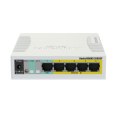 Switch Mikrotik RB260GSP (CSS106-1G-4P-1S) 6p PoE (Passive: 4;) 60W Managed Gigabit MikroTik