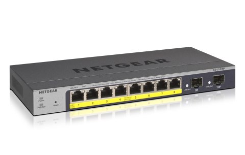 Switch Netgear GS110TP-300EUS 10p PoE 55W (PoE+: 8p) Managed Gigabit NETGEAR Switch Netgear GS110TP-300EUS 10p PoE 55W (PoE+: 8p) Managed Gigabit NETGEAR