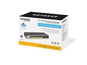 Switch Netgear GS110TP-300EUS 10p PoE 55W (PoE+: 8p) Managed Gigabit NETGEAR Switch Netgear GS110TP-300EUS 10p PoE 55W (PoE+: 8p) Managed Gigabit NETGEAR