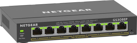 Switch Netgear GS308EP-100PES 8p PoE 62W (PoE+: 8p) Unmanaged Gigabit NETGEAR Switch Netgear GS308EP-100PES 8p PoE 62W (PoE+: 8p) Unmanaged Gigabit NETGEAR
