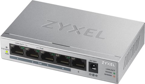 Switch Zyxel GS1005-HP 5p PoE (PoE+: 4) 60W Unmanaged Gigabit ZyXEL Switch Zyxel GS1005-HP 5p PoE (PoE+: 4) 60W Unmanaged Gigabit ZyXEL