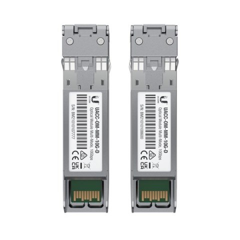 Wkładka SFP+ Ubiquiti 10 Gbps Multi-Mode Optical Module 2-pack UBIQUITI Wkładka SFP+ Ubiquiti 10 Gbps Multi-Mode Optical Module 2-pack UBIQUITI