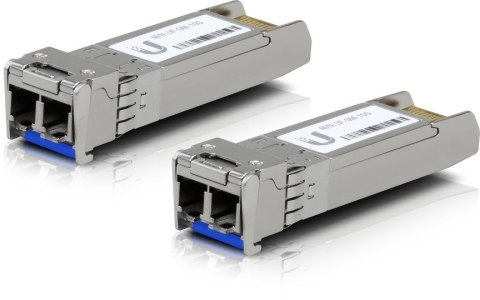 Wkładka SFP+ Ubiquiti 10 Gbps Single-Mode Optical Module 2-pack UBIQUITI Wkładka SFP+ Ubiquiti 10 Gbps Single-Mode Optical Module 2-pack UBIQUITI