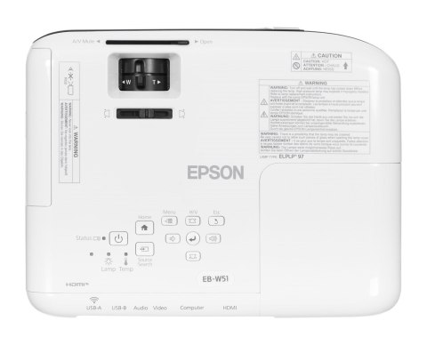 PROJEKTOR EPSON EB-W51 LCD, WXGA, 4000 ANSI, 16000:1 Epson PROJEKTOR EPSON EB-W51 LCD, WXGA, 4000 ANSI, 16000:1 Epson