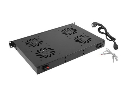 LANBERG PANEL WENTYLACYJNY 1U LCD 19" Z TERMOSTATEM 4 WENTYLATORY 230V AK-1503-B Lanberg LANBERG PANEL WENTYLACYJNY 1U LCD 19" Z TERMOSTATEM 4 WENTYLATORY 230V AK-1503-B Lanberg