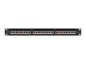 LANBERG PATCH PANEL 24 PORT 1U 19" KAT.6A FTP CZARNY PPSA-1024-B Lanberg