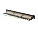 LANBERG PATCH PANEL 24 PORT 1U 19" KAT.6A FTP CZARNY PPSA-1024-B Lanberg