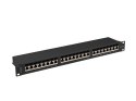 LANBERG PATCH PANEL 24 PORT 1U 19" KAT.6A FTP CZARNY PPSA-1024-B Lanberg