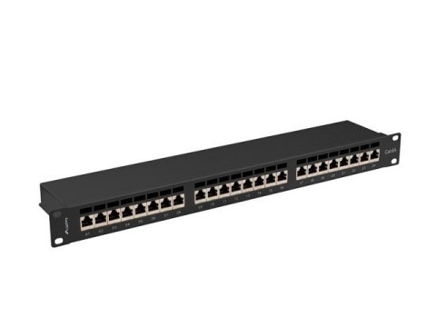 LANBERG PATCH PANEL 24 PORT 1U 19" KAT.6A FTP CZARNY PPSA-1024-B Lanberg LANBERG PATCH PANEL 24 PORT 1U 19" KAT.6A FTP CZARNY PPSA-1024-B Lanberg