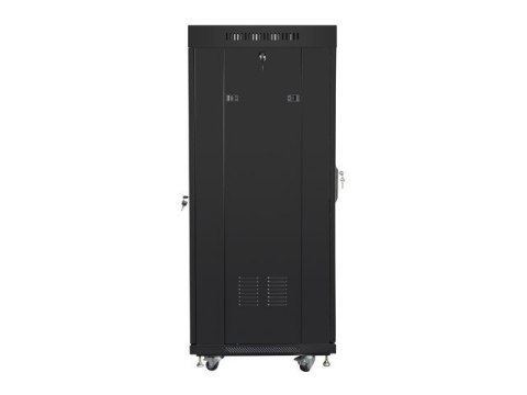 LANBERG SZAFA STOJĄCA RACK 19" 27U 600X600 DRZWI SZKLANE LCD CZARNA FF01-6627-12BL (FLAT PACK) Lanberg LANBERG SZAFA STOJĄCA RACK 19" 27U 600X600 DRZWI SZKLANE LCD CZARNA FF01-6627-12BL (FLAT PACK) Lanberg