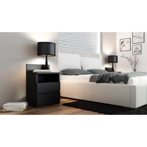 M1 MALWA STOLIK NOCNY 2 SZUFLADY 1 PÓŁKA CZARNA TOP E SHOP M1 MALWA STOLIK NOCNY 2 SZUFLADY 1 PÓŁKA CZARNA TOP E SHOP