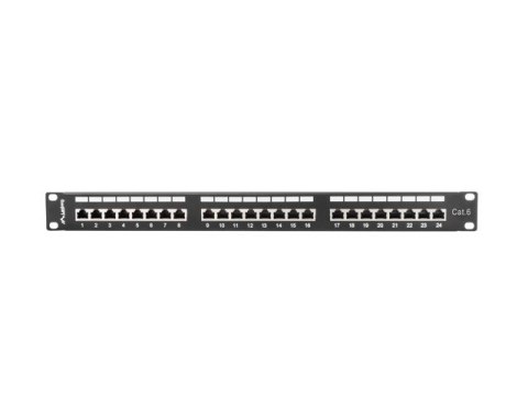 Patch panel Lanberg PPS6-1024-B (1U; kat. 6; 24xRJ-45) Lanberg
