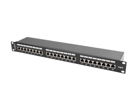 Patch panel Lanberg PPS6-1024-B (1U; kat. 6; 24xRJ-45) Lanberg Patch panel Lanberg PPS6-1024-B (1U; kat. 6; 24xRJ-45) Lanberg