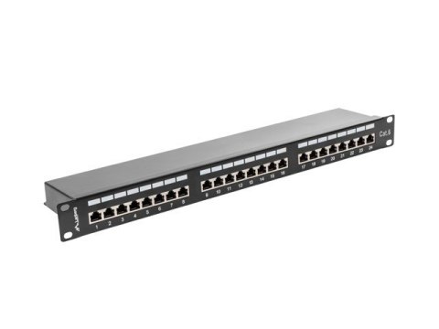 Patch panel Lanberg PPS6-1024-B (1U; kat. 6; 24xRJ-45) Lanberg Patch panel Lanberg PPS6-1024-B (1U; kat. 6; 24xRJ-45) Lanberg