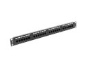 Patch panel Lanberg PPU5-1024-B (1U; 19"; kat. 5e; UTP; 24xRJ-45) Lanberg
