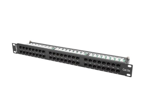 Patch panel Lanberg PPU5-1048-B (1U; 19"; kat. 5e; 48xRJ-45) Lanberg Patch panel Lanberg PPU5-1048-B (1U; 19"; kat. 5e; 48xRJ-45) Lanberg