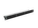 Patch panel Lanberg PPU5-1048-B (1U; 19"; kat. 5e; 48xRJ-45) Lanberg