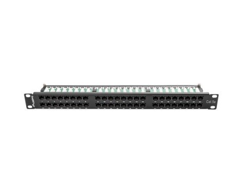 Patch panel Lanberg PPU5-1048-B (1U; 19"; kat. 5e; 48xRJ-45) Lanberg Patch panel Lanberg PPU5-1048-B (1U; 19"; kat. 5e; 48xRJ-45) Lanberg