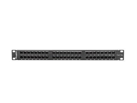 Patch panel Lanberg PPU5-1048-B (1U; 19"; kat. 5e; 48xRJ-45) Lanberg Patch panel Lanberg PPU5-1048-B (1U; 19"; kat. 5e; 48xRJ-45) Lanberg