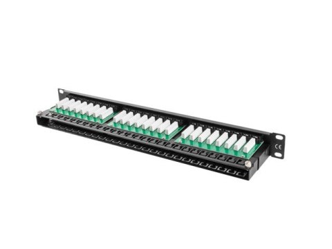 Patch panel Lanberg PPU5-1048-B (1U; 19"; kat. 5e; 48xRJ-45) Lanberg Patch panel Lanberg PPU5-1048-B (1U; 19"; kat. 5e; 48xRJ-45) Lanberg
