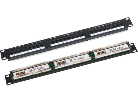 Q-LANTEC Patch panel UTP kat.5e, 24 porty złącza LSA 1U Q-LANTEC Q-LANTEC Patch panel UTP kat.5e, 24 porty złącza LSA 1U Q-LANTEC