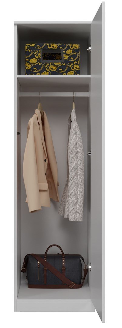 SZAFA GARDEROBA DRZWI PÓŁKI SD-50 BIEL MAT TOP E SHOP SZAFA GARDEROBA DRZWI PÓŁKI SD-50 BIEL MAT TOP E SHOP