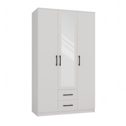 SZAFA ROMANA 120X205 BIAŁA Z LUSTREM TOP E SHOP
