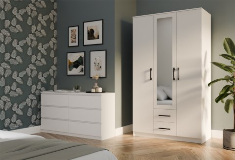 SZAFA ROMANA 120X205 BIAŁA Z LUSTREM TOP E SHOP SZAFA ROMANA 120X205 BIAŁA Z LUSTREM TOP E SHOP