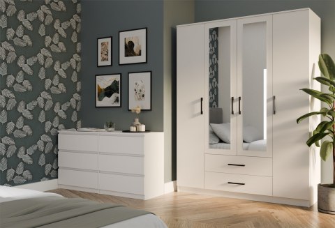 SZAFA ROMANA 160X205 BIAŁA Z LUSTREM TOP E SHOP SZAFA ROMANA 160X205 BIAŁA Z LUSTREM TOP E SHOP