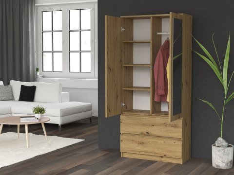 SZAFA SS-90 LUSTRO - DĄB ARTISAN TOP E SHOP SZAFA SS-90 LUSTRO - DĄB ARTISAN TOP E SHOP