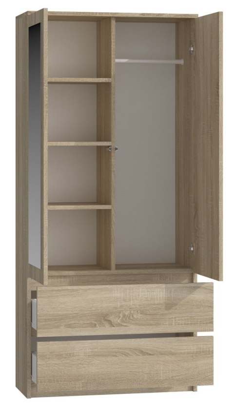 SZAFA SS-90 LUSTRO - DĄB SONOMA TOP E SHOP SZAFA SS-90 LUSTRO - DĄB SONOMA TOP E SHOP