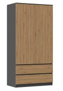 Szafa SS-90 90x50xH180 antracyt/artisan TOP E SHOP