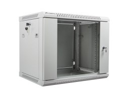 Szafa jednosekcyjna Lanberg WF01-6409-10S (9U; 500mm / 600mm / 450 mm; wisząca; Szklane; 19''; kolor szary) Lanberg